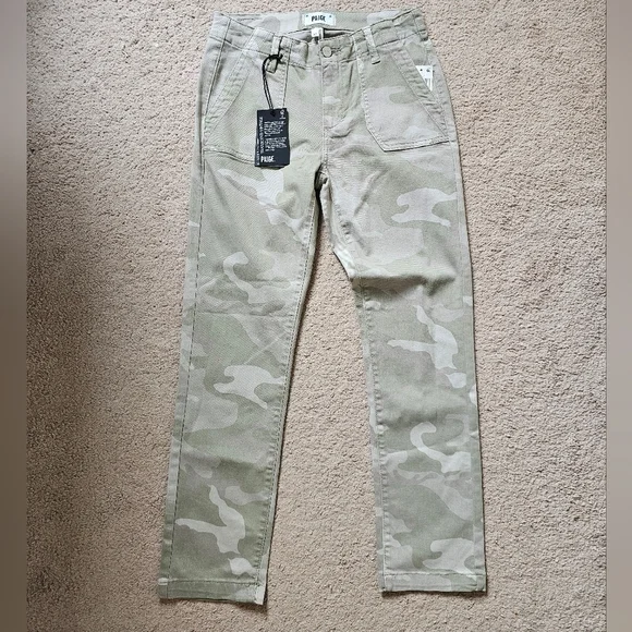 Nwt Paige Mayslie 25 Camo Straight Leg Pants Utility - Picture 2 of 11
